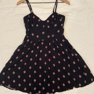 Express mini dress, dress with pockets, adjustable strap dress, black mini dress